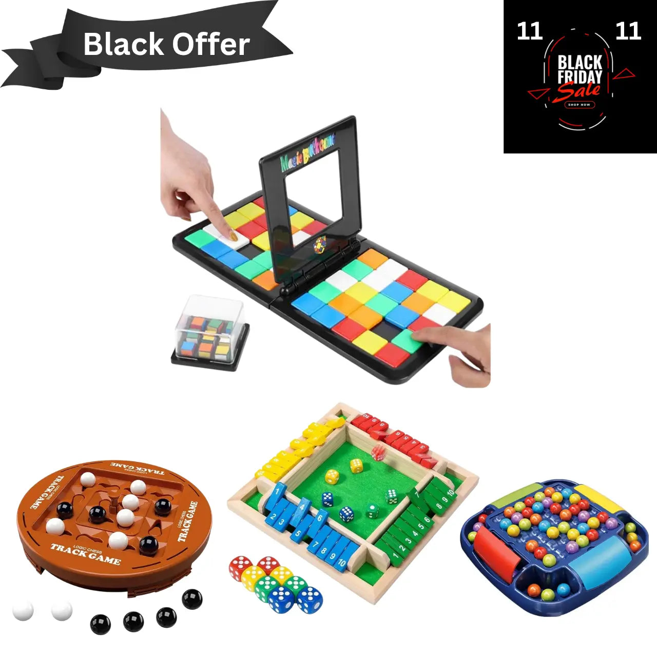 Rubic,logic,dice,color Black offer