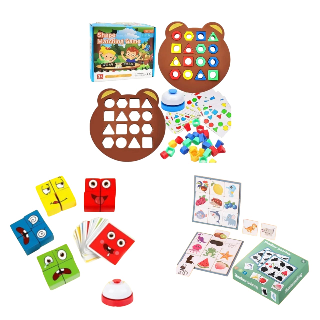 Montessori Shadow Match Pairing Puzzle Game