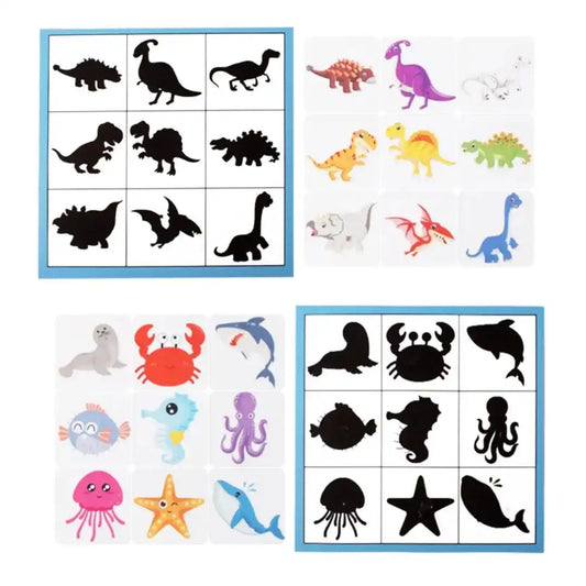 Montessori Shadow Match Pairing Puzzle Game