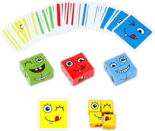 Face Cube Wooden game