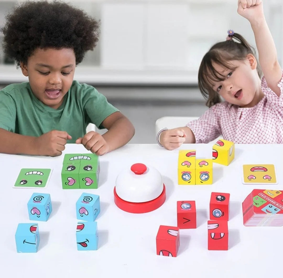 Face Cube Wooden game