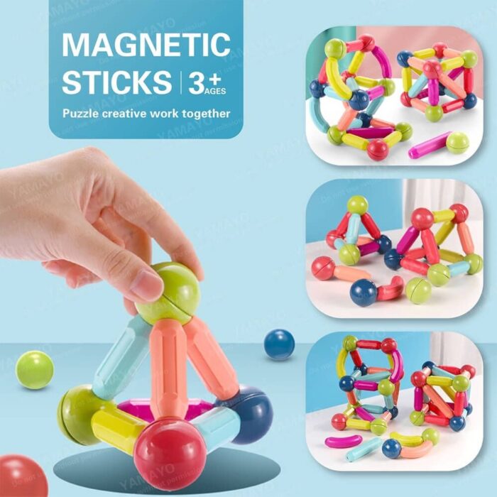 Magnetic Sticks(42 pcs) | 3D Construction Building Blocks
