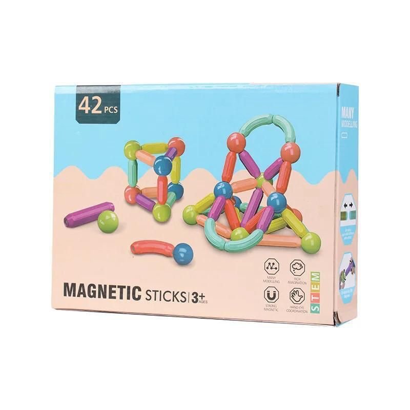Magnetic Sticks(42 pcs) | 3D Construction Building Blocks