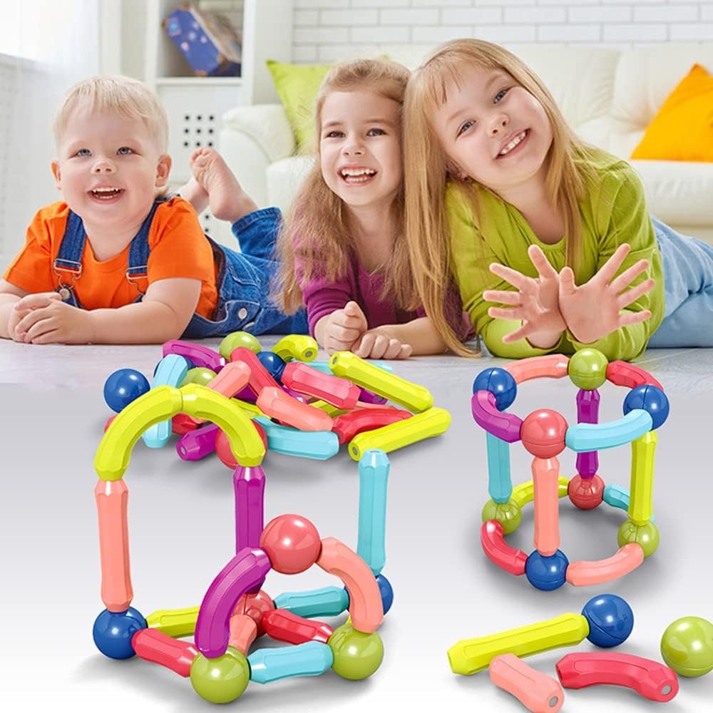 Magnetic Sticks(42 pcs) | 3D Construction Building Blocks