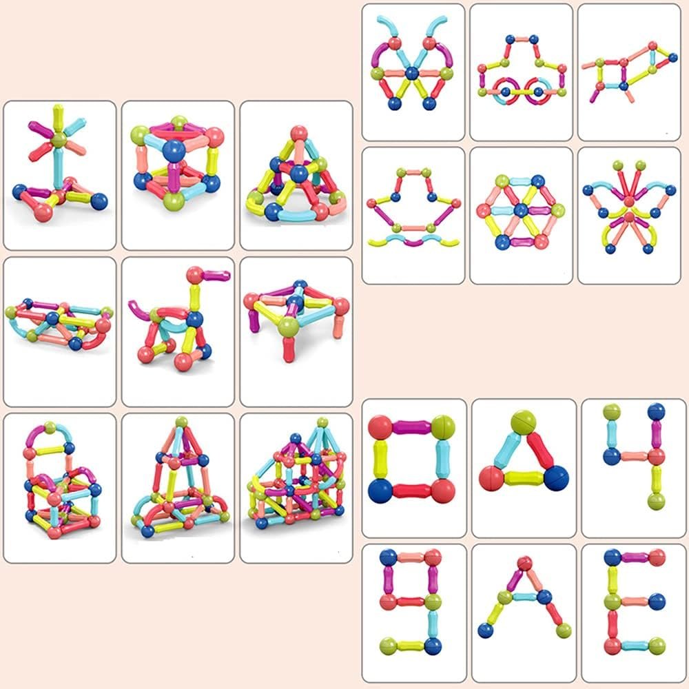 Magnetic Sticks(42 pcs) | 3D Construction Building Blocks