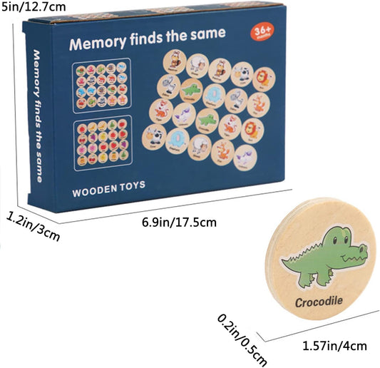 Wooden Memory Game | Challenge Game with funny shapes