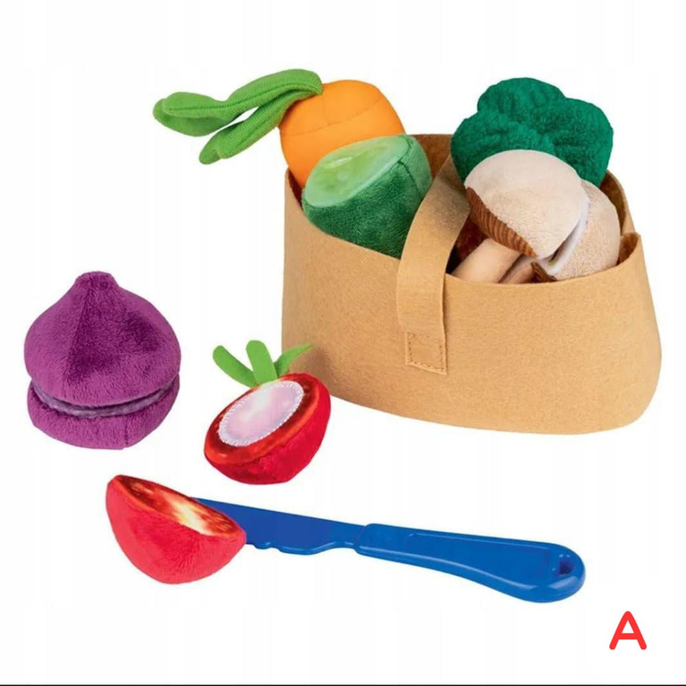 Playtive Soft Plush Hape Toddler Vegetable Basket