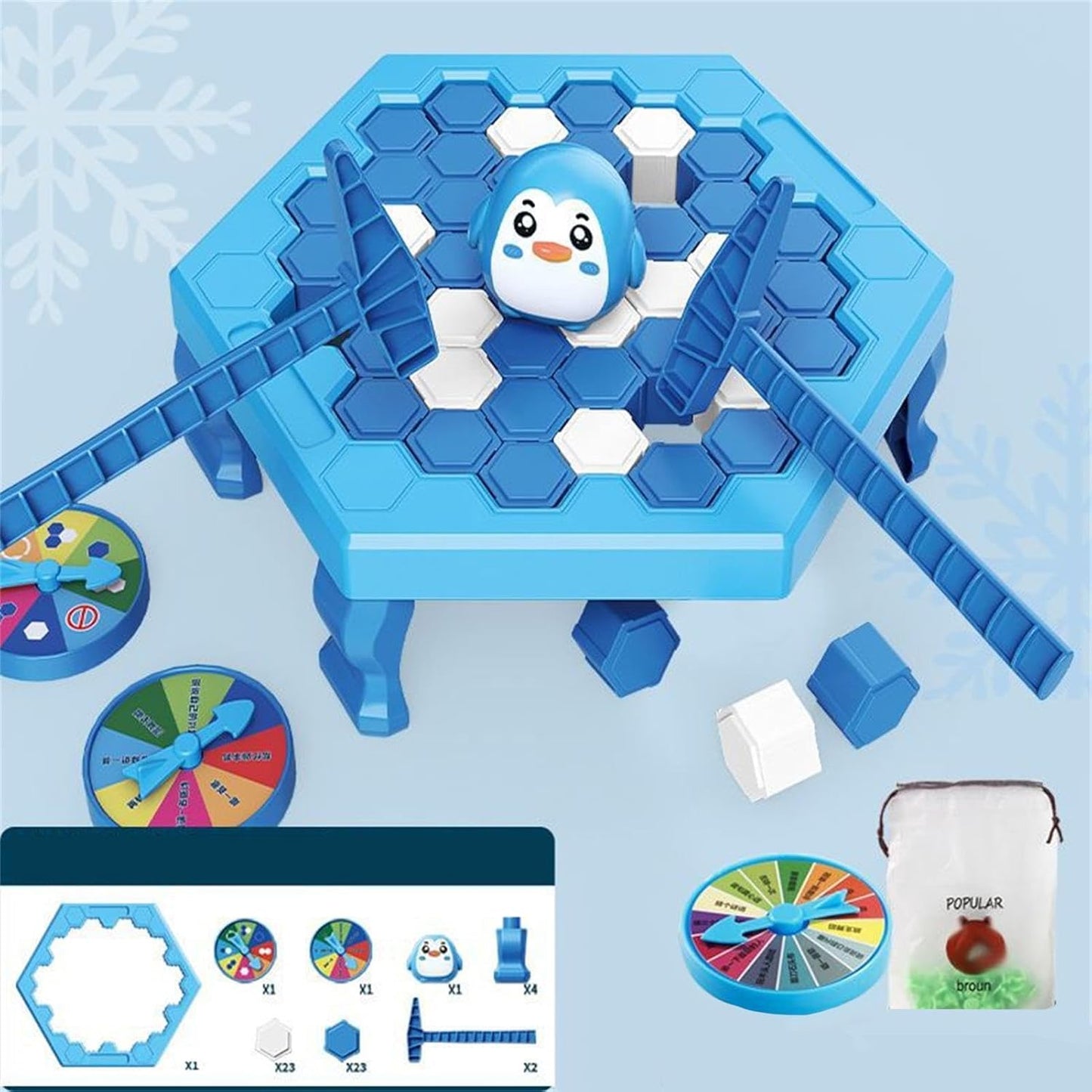 Saving penguins breaking ice game