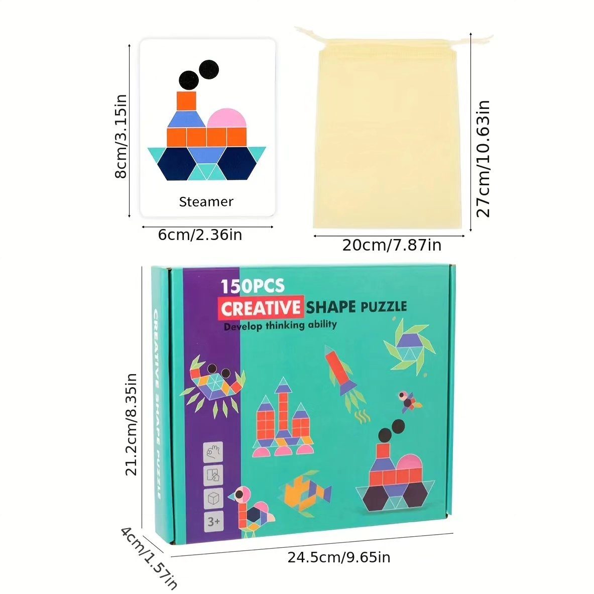 Creative Shape Puzzle 150 pcs