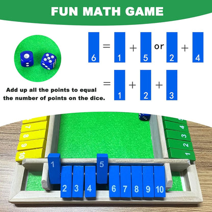 Wooden 4 Players Dice Board Family Game