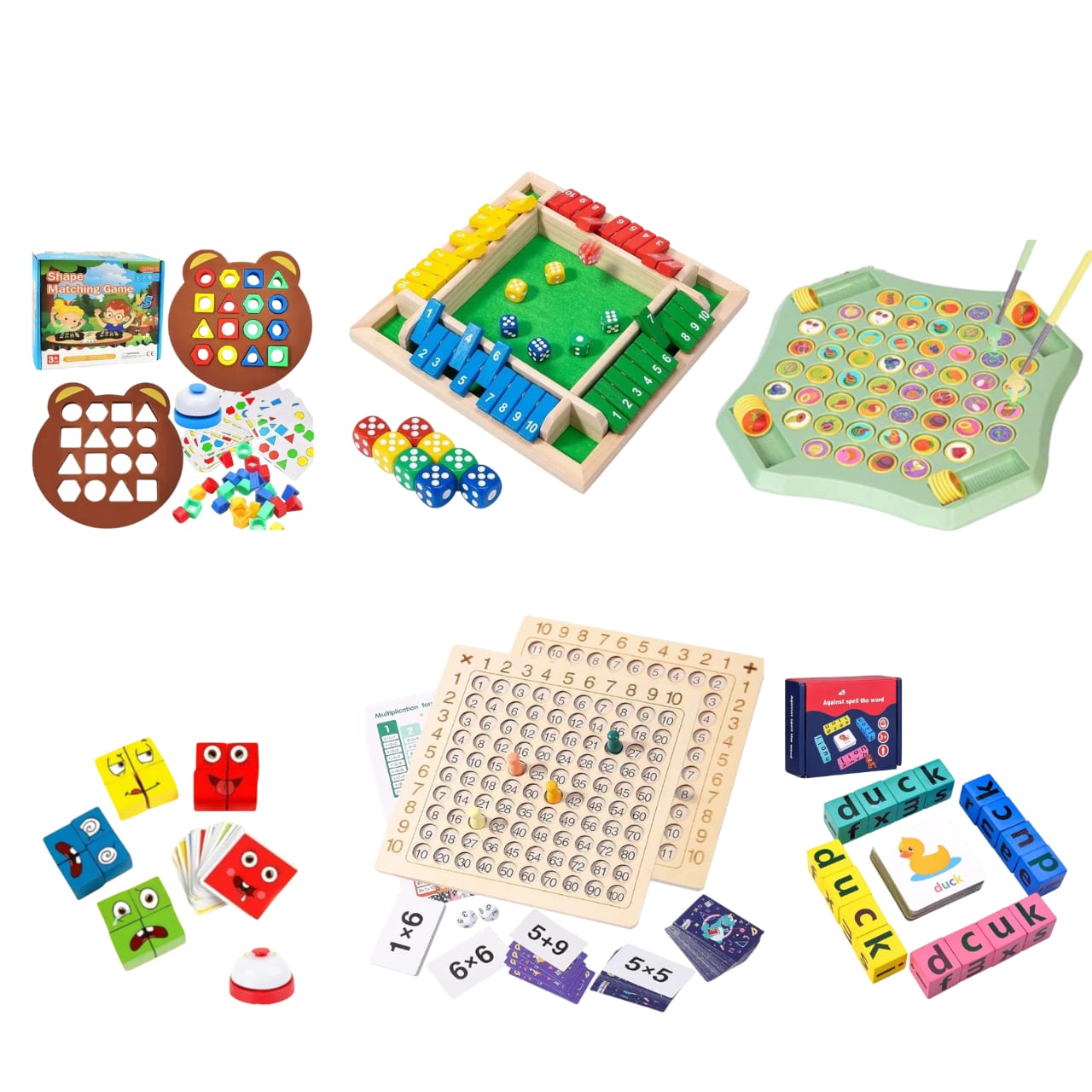 Shape Matching Cube Game - Educational Toy System