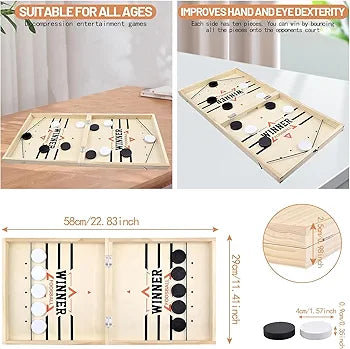 Hockey 2 in 1 Board Game (Hockey Board + Ludo)