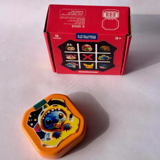 AI Intelligence Tic Tac Toe Electronic Game | Handheld Smart Puzzle 9 Modes