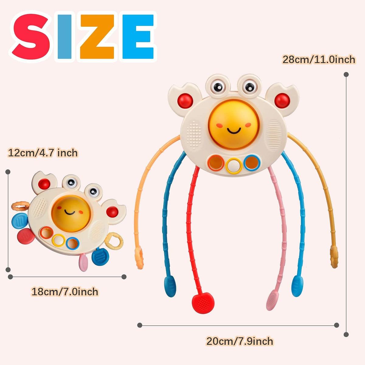 Baby Crab Pull String Montessori Sensory Activity