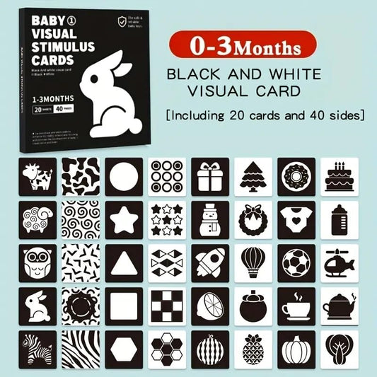 Baby Vision Trigger Cards | Visual Stimulation Cards for Early Educational
