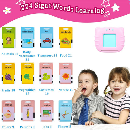 Card Reader Arab-Eng | Learning Montessori Toy 224 Sight Words