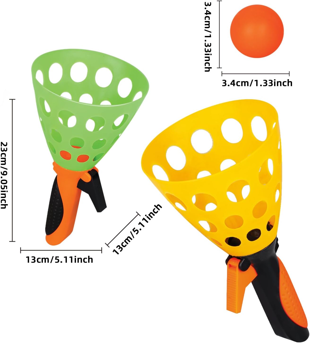 Click launcher catch ball 2 players