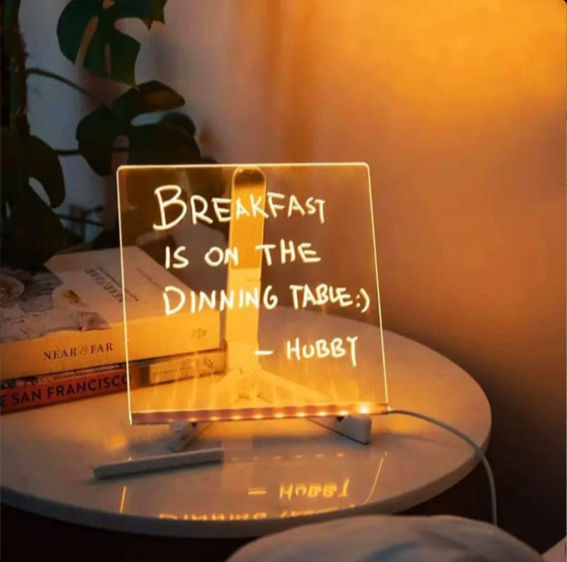DIY Acrylic Writing/Drawing Board Lamp
