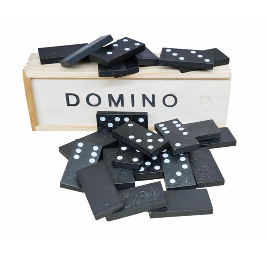 Classic Wooden Dominoes Set