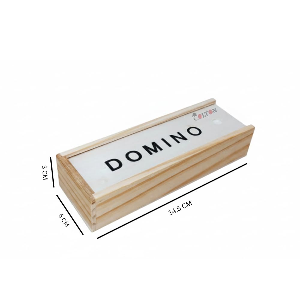Classic Wooden Dominoes Set