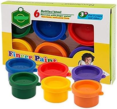 Non Toxic Finger Paint Drawing Painting Stamp Bottles 30ml with Smooth
