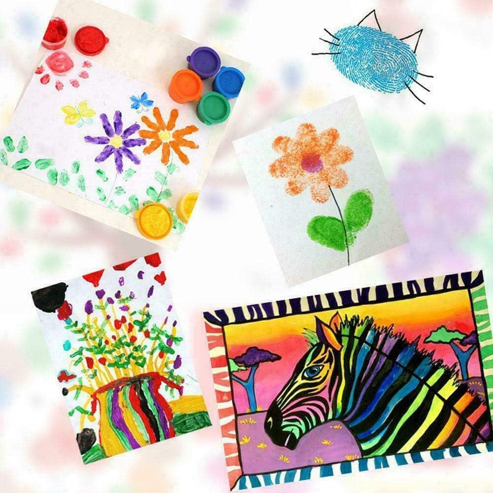 Non Toxic Finger Paint Drawing Painting Stamp Bottles 30ml with Smooth