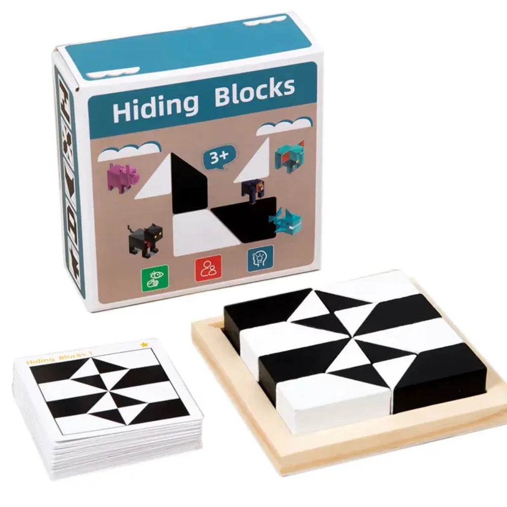Wooden Hidden Block Puzzle