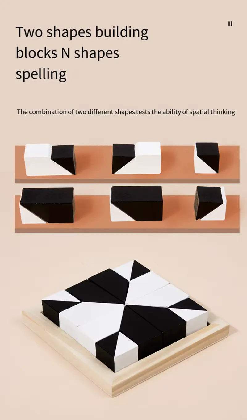 Wooden Hidden Block Puzzle