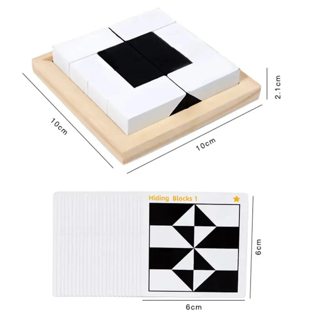Wooden Hidden Block Puzzle