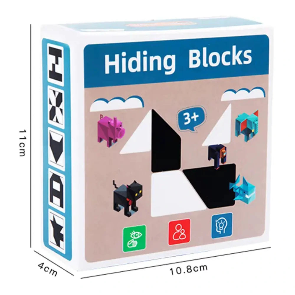 Wooden Hidden Block Puzzle