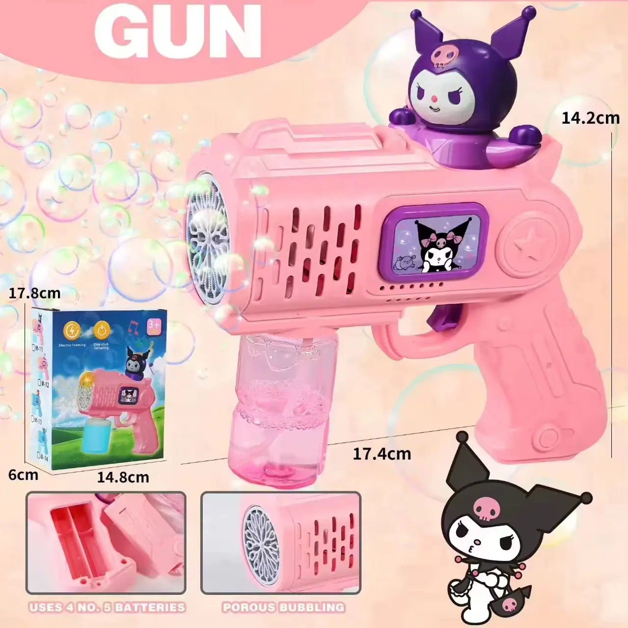 Bubble Gun Toy Automatic Soap Blower