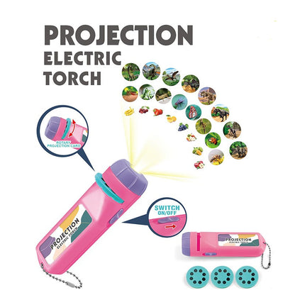 Kids Projection Electric Torch Flashlight Toy