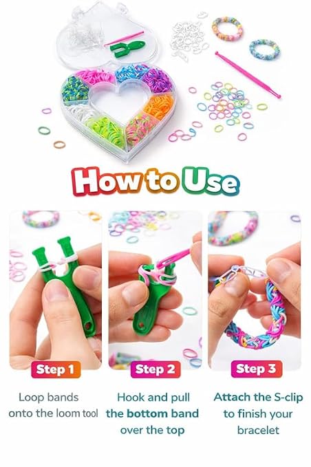 Arts Colorful Bead Box Kit with Alphabet Beads and Thread