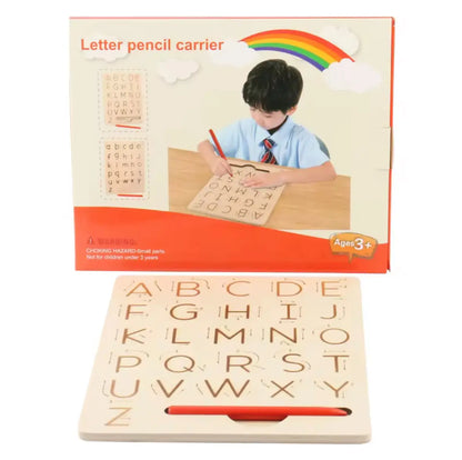 Letter Pencil Carrier - English Alphabet Tracing Board