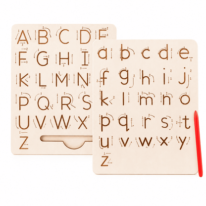 Letter Pencil Carrier - English Alphabet Tracing Board