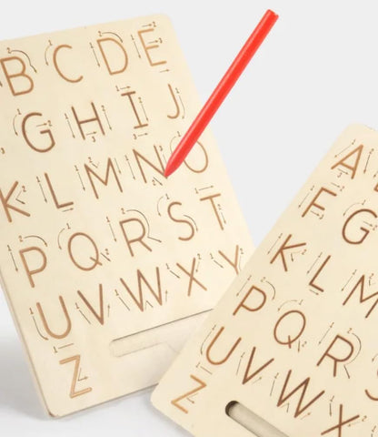 Letter Pencil Carrier - English Alphabet Tracing Board
