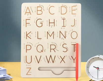 Letter Pencil Carrier - English Alphabet Tracing Board