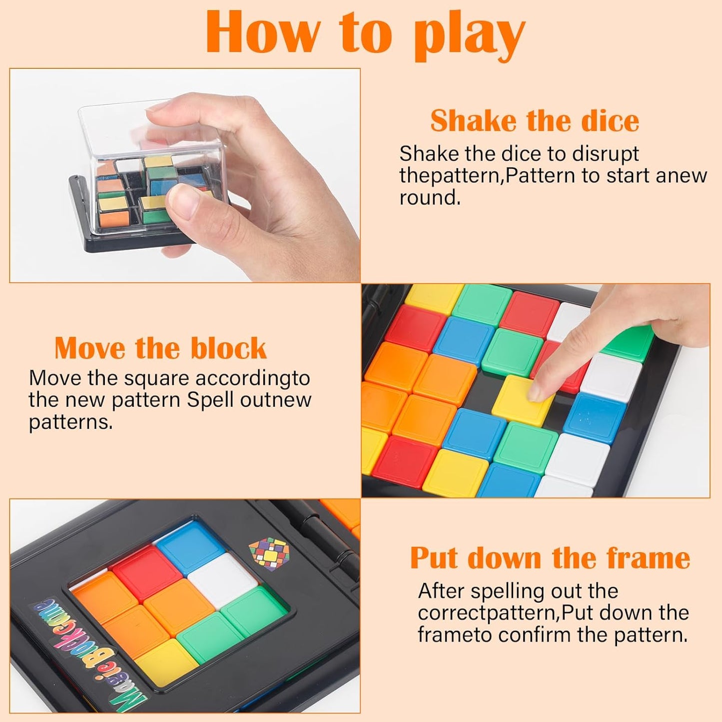 Magic Rubic’s Block Battle Game - Colorful Parent-Child Game