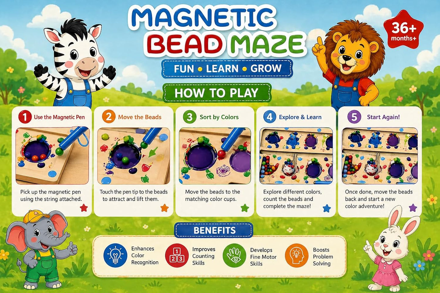 Magnetic Beads Maze