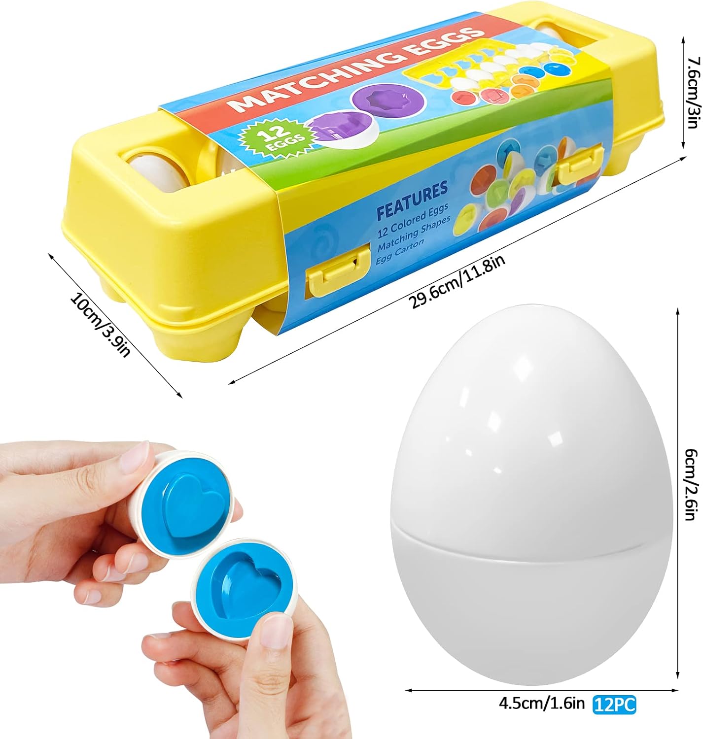 Matching Eggs-Educational Color & Shape