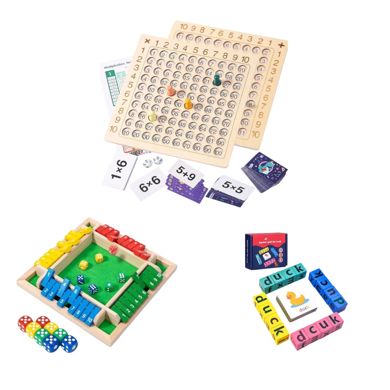 Spell The word Game | Spelling Matching Letter Game of Wooden Blocks