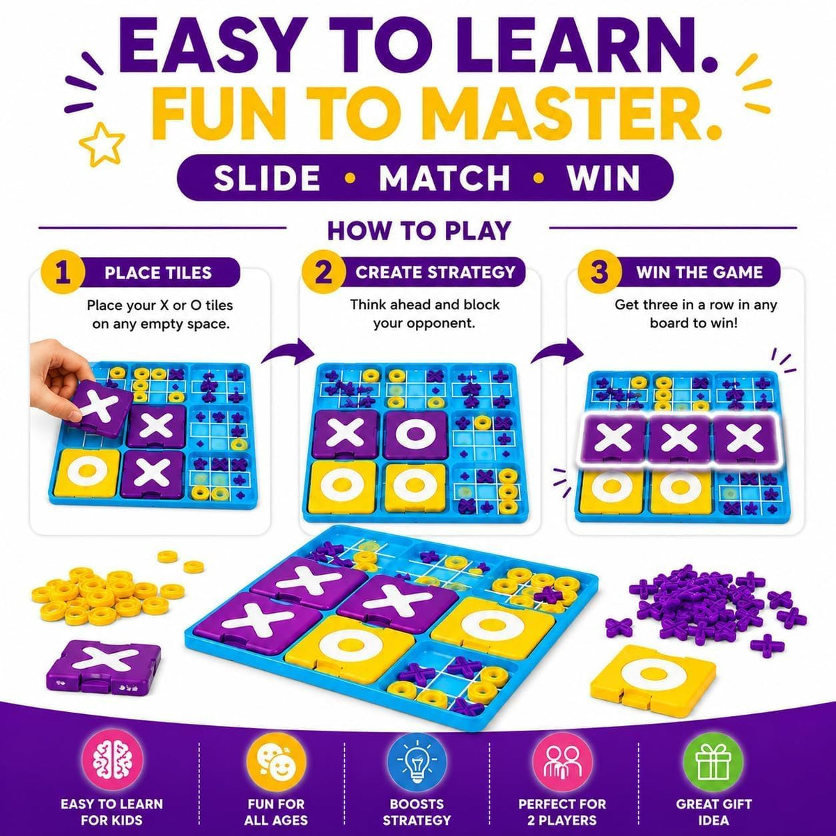 Super XO 3D Strategy Board Game