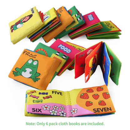 Soft cloth books designed for babies & toddlers.