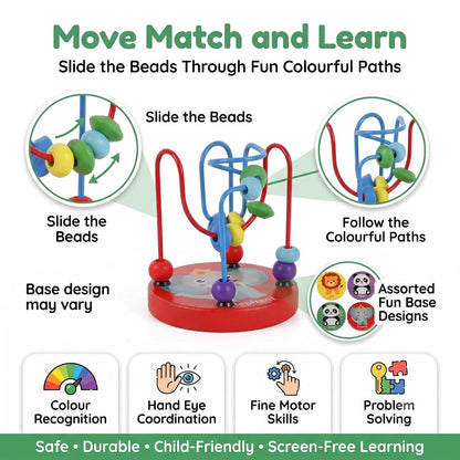 Wooden Mini Beads Maze Toy for Toddlers