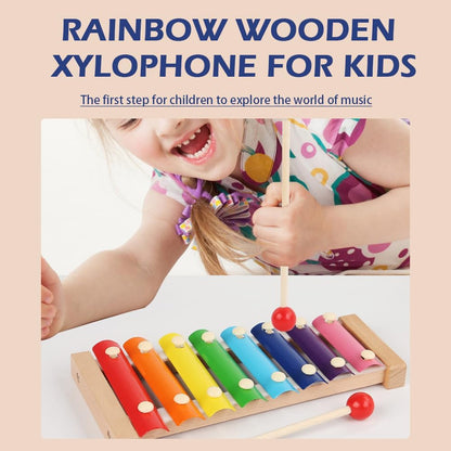 Xylophone for Toddlers, Baby Xylophone with 2 Safe Wooden Mallets