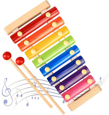 Xylophone for Toddlers, Baby Xylophone with 2 Safe Wooden Mallets