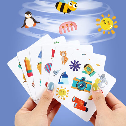 3 in 1 Offer: Memory wood toy, Spell the word(English words) ,Flip card game ,Bell