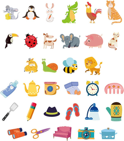 3 in 1 Offer: Memory wood toy, Spell the word(English words) ,Flip card game ,Bell
