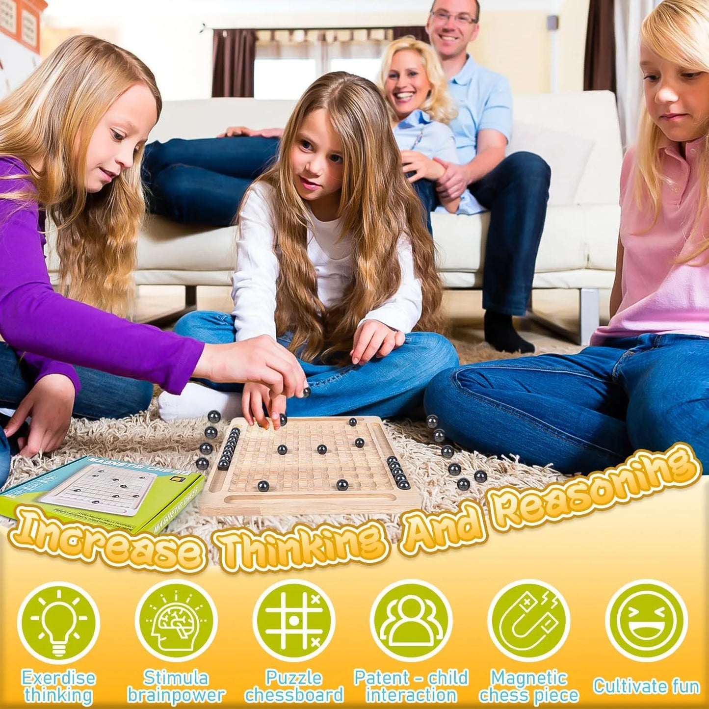 Magnetic Chess Game, Family Adults-Kids Toys