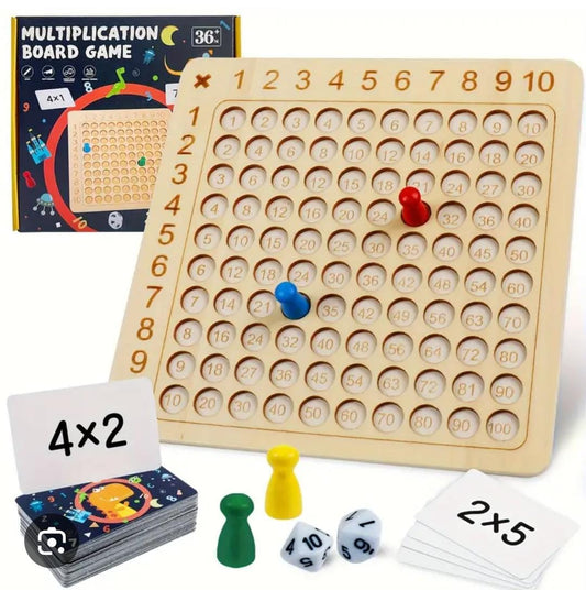 Math enlightenment Wooden Multiply Board Game